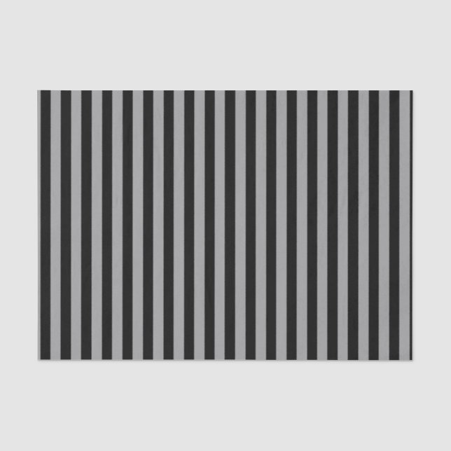 Papier Mousseline Argent vertical et rayures noires (Recto)