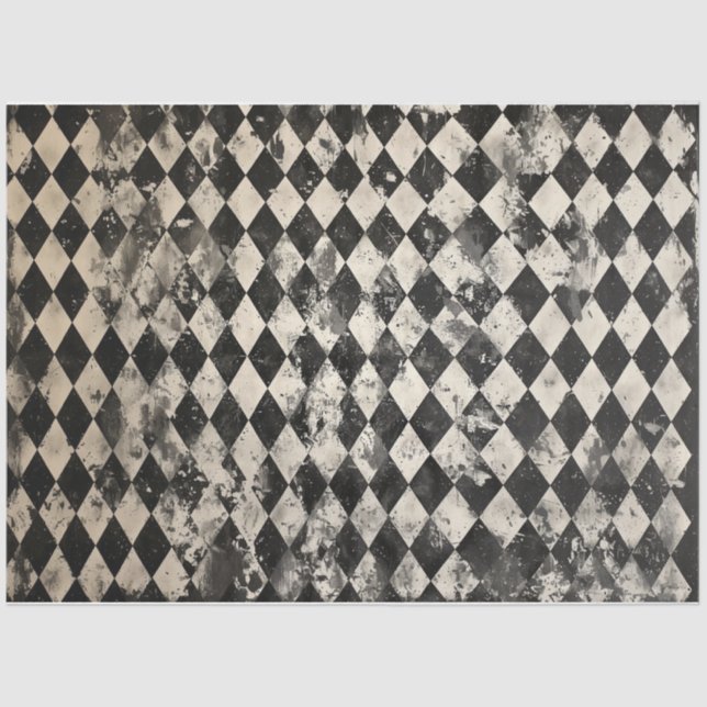 Papier Mousseline Arlequin en détresse (Recto)