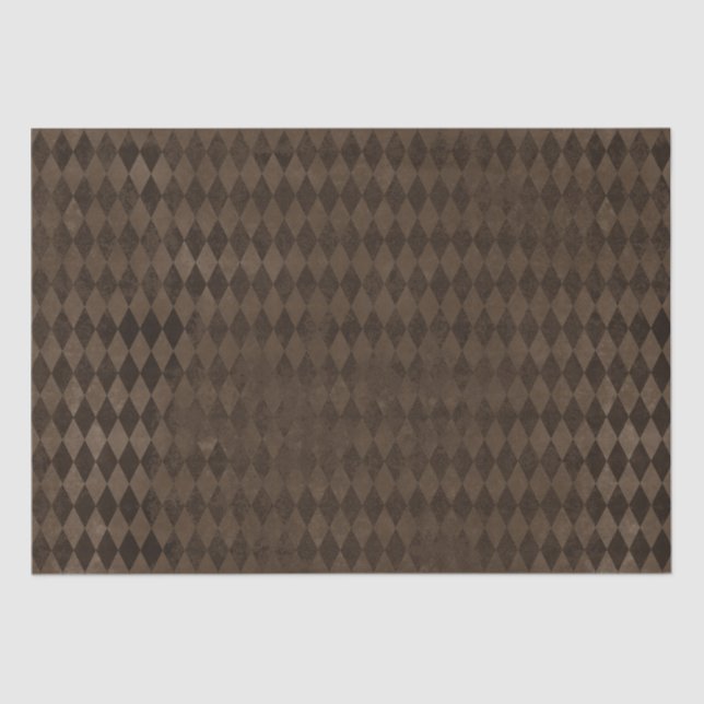 Papier Mousseline Arlequin vintage Brown foncé (Recto)