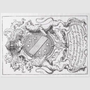 Papier Mousseline Armoiries, Lions