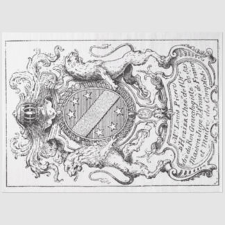 Papier Mousseline Armoiries, Lions