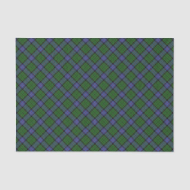 Papier Mousseline Armstrong Clan Scottish Tartan Plaid Motif (Recto)