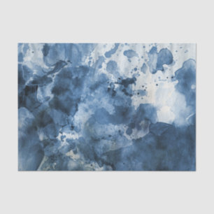 Papier Mousseline Arrière - plan bleu abstrait d'aquarelle