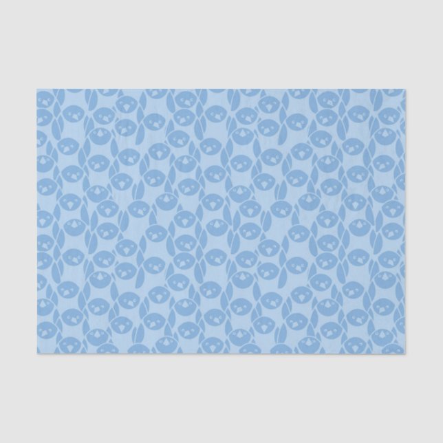 Papier Mousseline Arrière - plan bleu de motif de pingouins (Recto)