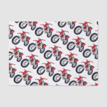 Arrière - plan couleur personnalisé Red Dirt Bike 