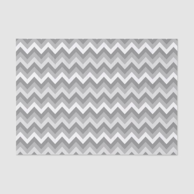 Papier Mousseline Arrière - plan de Chevron Toned Grey (Recto)