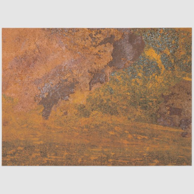 Papier Mousseline Arrière - plan de découpage en fer rouillé métalli (Recto)