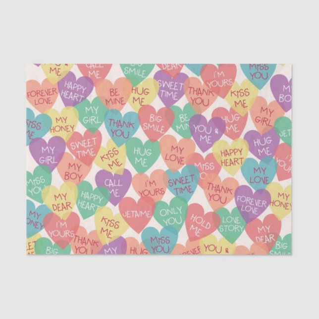 Papier Mousseline Arrière - plan de forme d'amour (Recto)