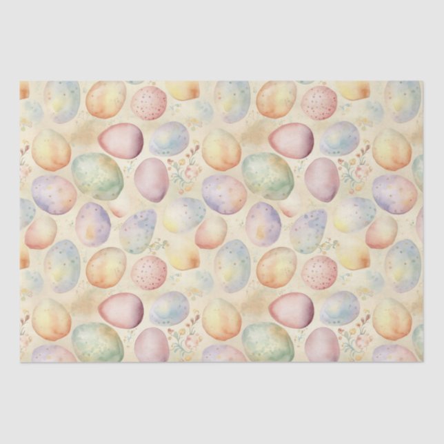 Papier Mousseline arrière - plan de pâques aux fleurs de printemps,  (Recto)