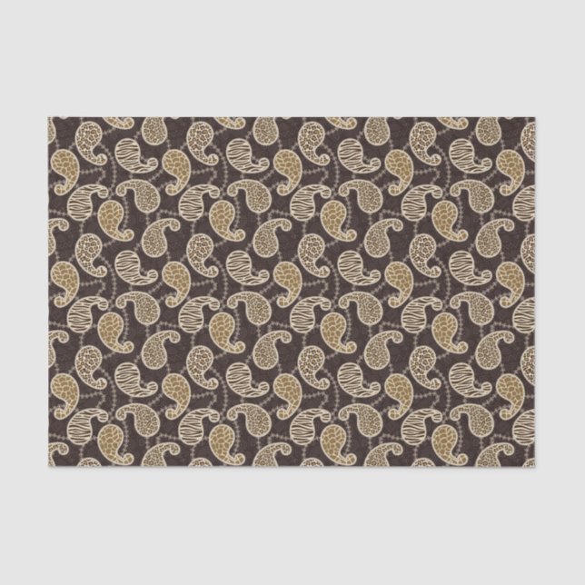 Papier Mousseline Arrière - plan de style de Paisley (Recto)