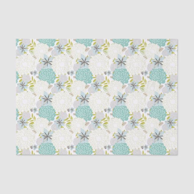 Papier Mousseline Arrière - plan floral (Recto)