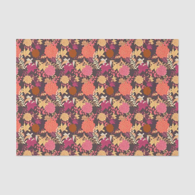 Papier Mousseline Arrière - plan floral 2 (Recto)