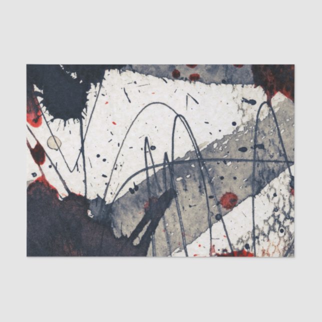 Papier Mousseline Arrière - plan grunge abstrait, texture d'encre (Recto)