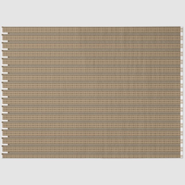 Papier Mousseline arrière - plan rayé marron et beige (Recto)