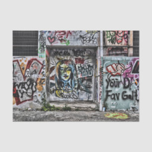Papier Mousseline Art de rue urbain grunge graffiti