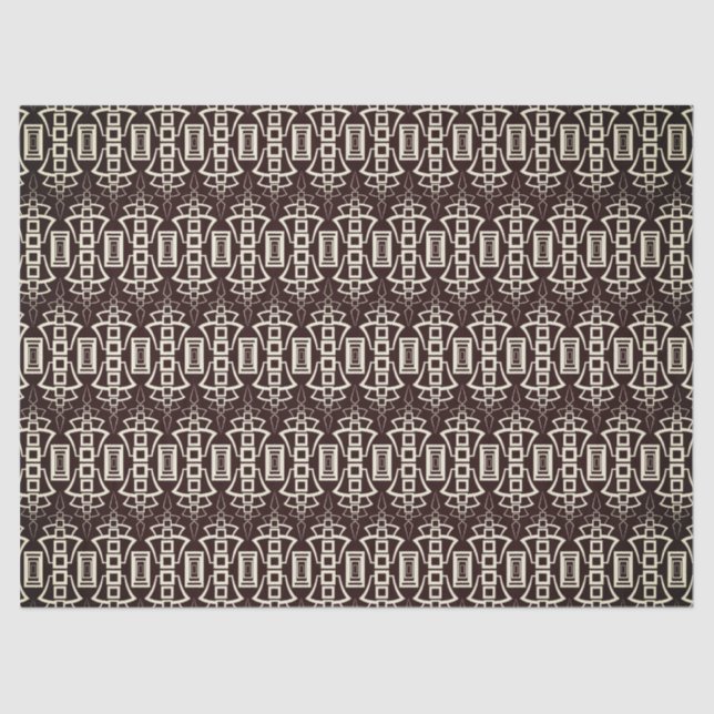 Papier Mousseline art déco 2 papier de tissu (Recto)