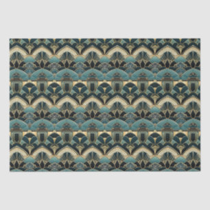 Papier Mousseline Art Déco Motif géométrique fin