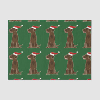 Papier Mousseline Art drôle de Noël de labrador retriever de
