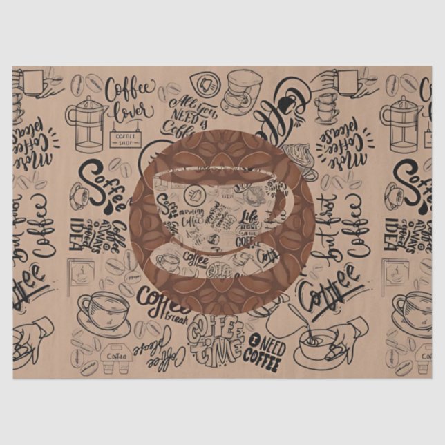 Papier Mousseline Art du café Bliss Brew (Recto)