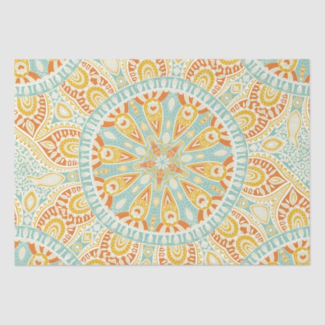 Papier Mousseline Art du kaléidoscope indien (Recto)