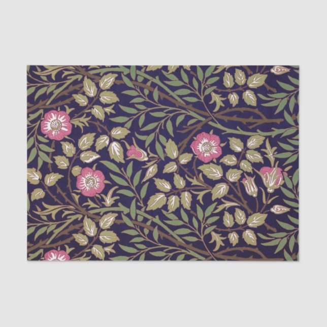 Papier Mousseline Art floral Nouveau de Briar doux de William Morris (Recto)