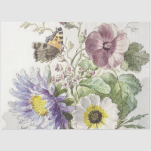 Papier Mousseline Art floral papillon vintage de William van Leen