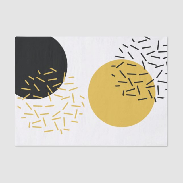 Papier Mousseline Art graphique géométrique urbain simple, moderne e (Recto)