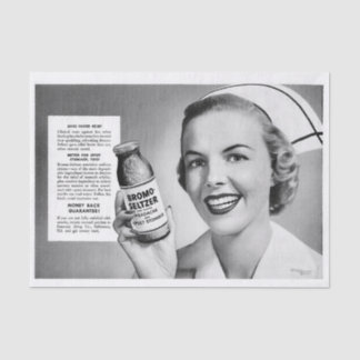 Papier Mousseline Art Infirmière de Découpage Vintage Rétro 