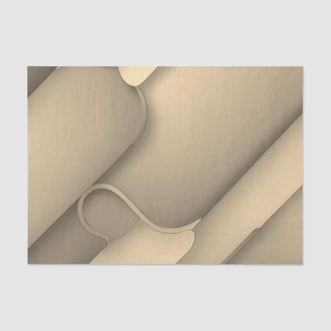 Papier Mousseline Art moderne aux teintes brunes  (Recto)