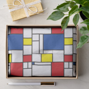 Papier Mousseline Art Moderne Géométrique Minimaliste De Stijl Mondr