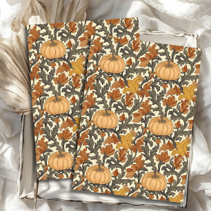 Papier Mousseline Art nouveau Morris automne couleurs pastel automne