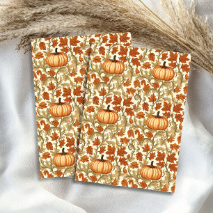 Papier Mousseline Art nouveau Morris automne couleurs pastel automne