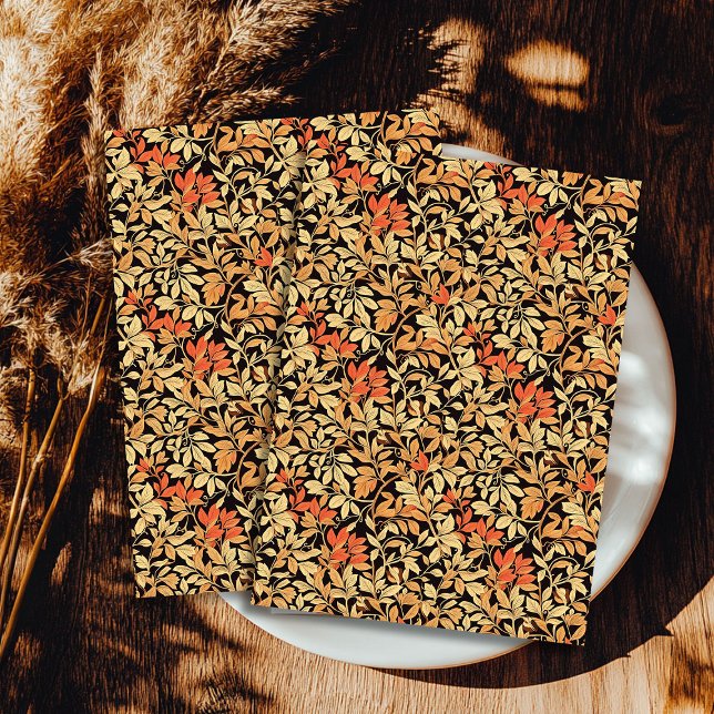 Papier Mousseline Art nouveau Morris automne pastel feuille (Art nouveau Morris fall autumnal pastel leaves Tissue Paper)