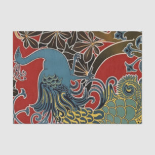 Papier Mousseline "Art Nouveau Peacock" de Gisbert Combaz