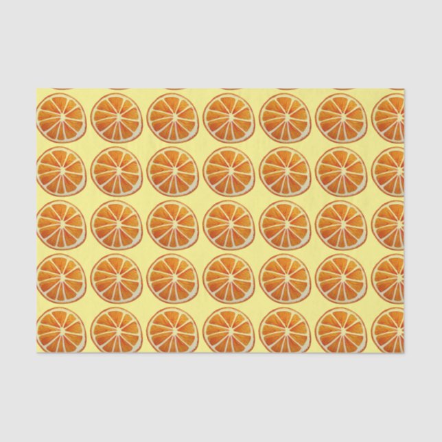 Papier Mousseline Art pour aquarelle de motif de fruit d'agrume (Recto)