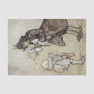 Papier Mousseline Arthur Rackham Art de "The Little White Bird"