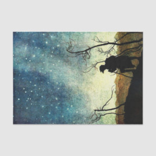 Papier Mousseline Arthur Rackham Illustration NIght Silhouette