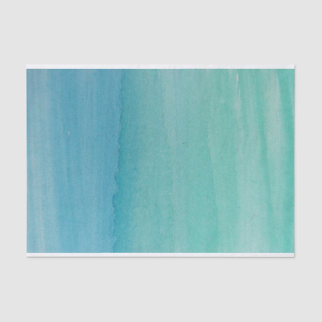 Papier Mousseline Artisanat de découpage bleu azur turquoise (Recto)