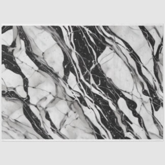 Papier Mousseline Artiste Noir Blanc Grand Marbre Abstrait 1a