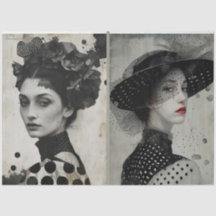 Artistes Mélange Média Noir Blanc Gros Visages