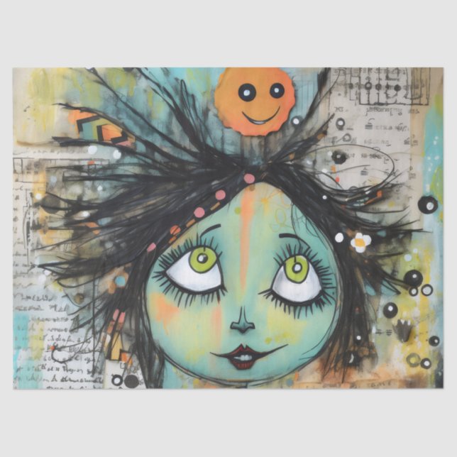 Papier Mousseline ArtLady Charme et angoissé (Recto)