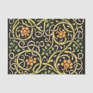 Papier Mousseline Arts et artisanat vintage motif floral Roycroft