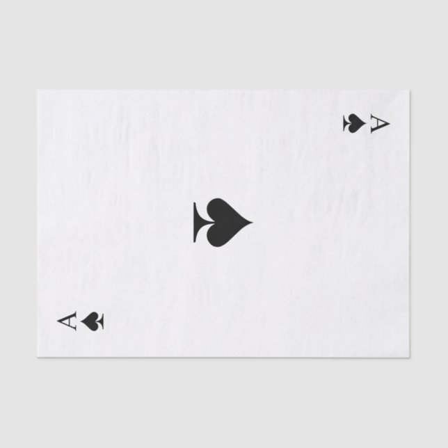 Papier Mousseline As de pique (Recto)