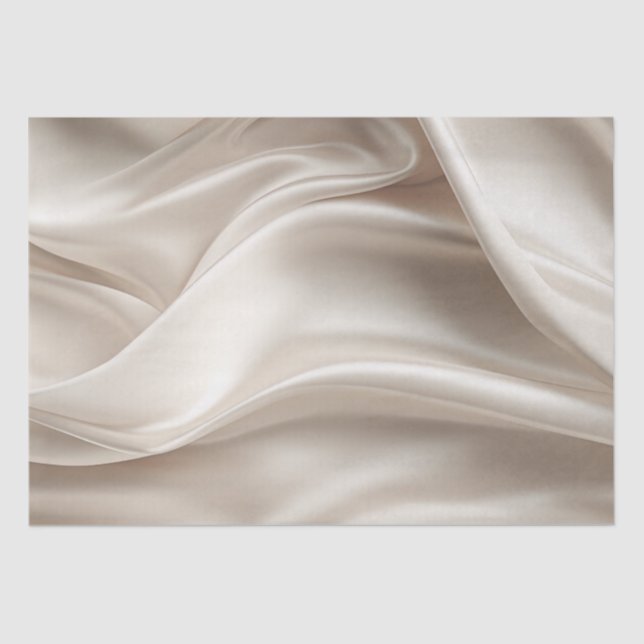 Papier Mousseline Assez Champagne Or Romantique Faux Satin  (Recto)