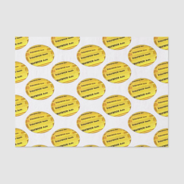 Papier Mousseline Assurance papier de tissus décoratifs (Recto)