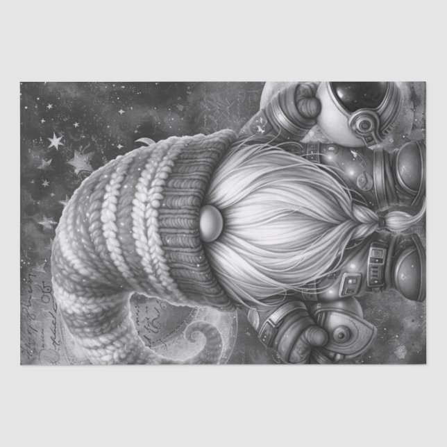 Papier Mousseline Astronaut Gnome (Recto)