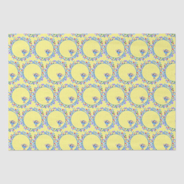 Papier Mousseline Atomes Molécules Particules Paix Atom Motif (Recto)