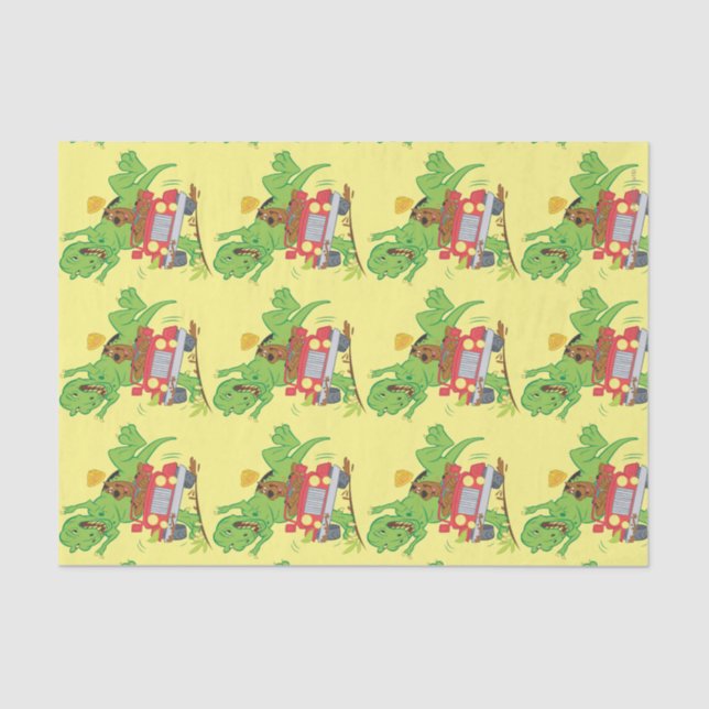 Papier Mousseline Attaque Scooby Doo T-Rex (Recto)