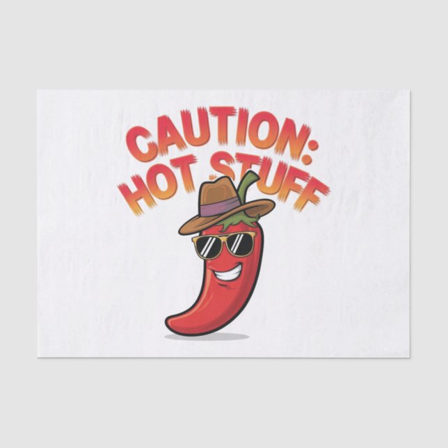 Papier Mousseline Attention : Conception de trucs chauds - Pepper ch (Recto)