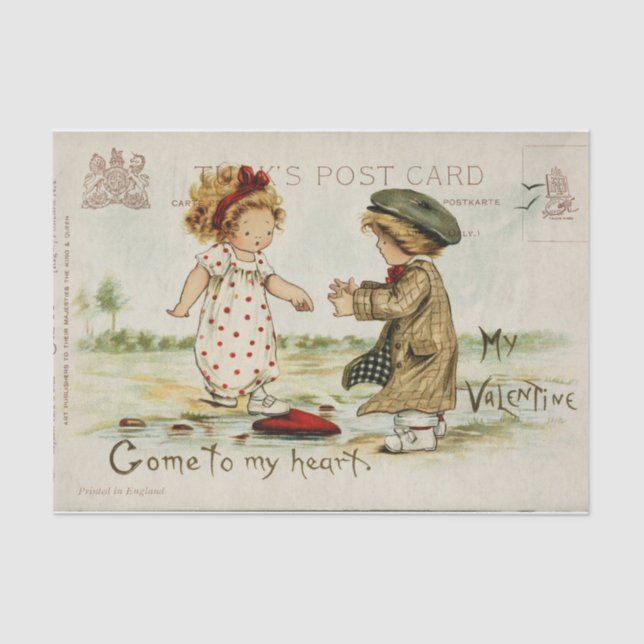 Papier Mousseline ATTENTION ! ! ! Très mignonne Saint Valentin pour  (Recto)